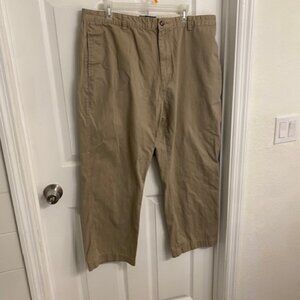 Boca Classics Lightweight Khaki Flat Front Pants Size 40x29